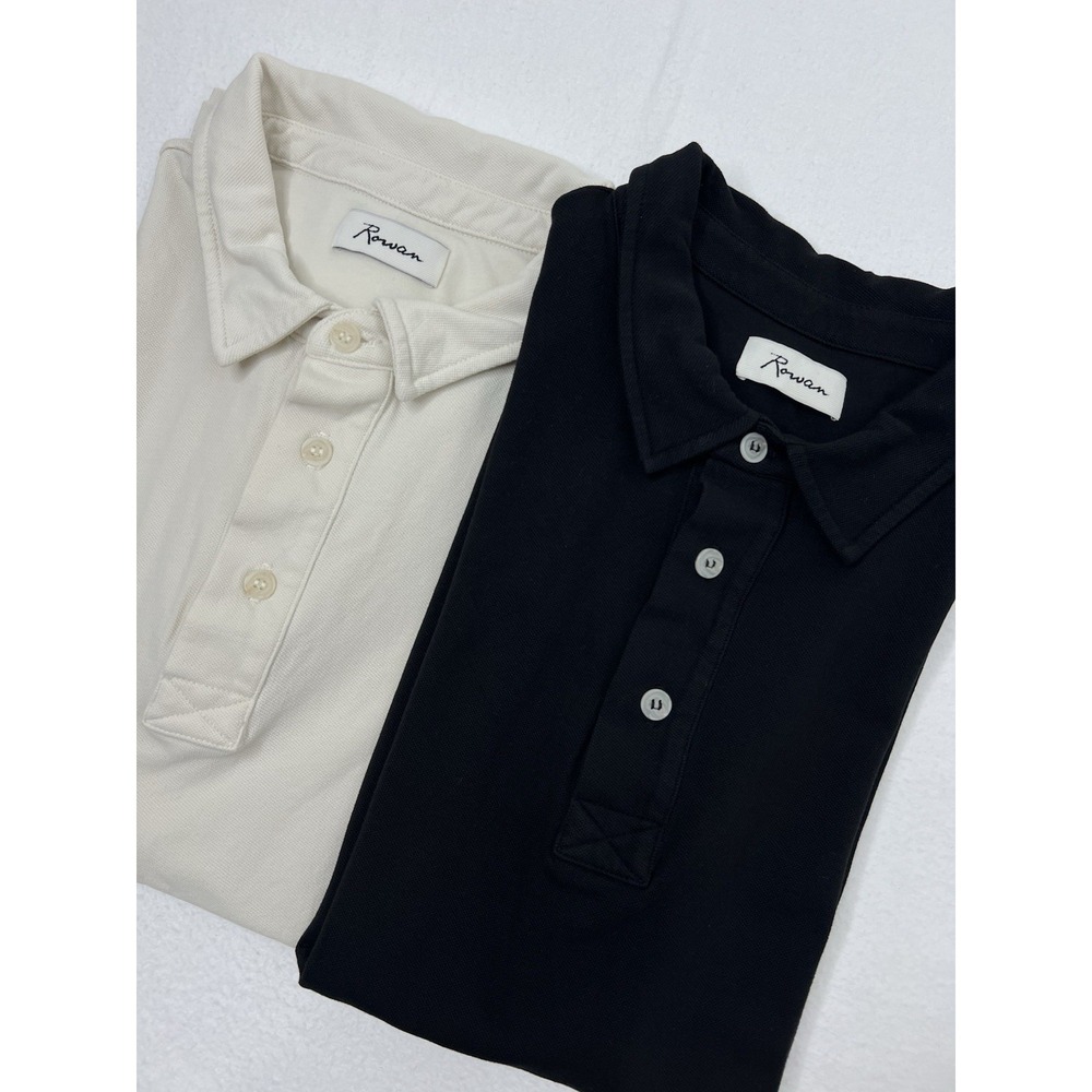 Rowan Henderson Polo Shirt Lot Of 2 Mens Small Short Sleeve Stretch Piqué Cotton